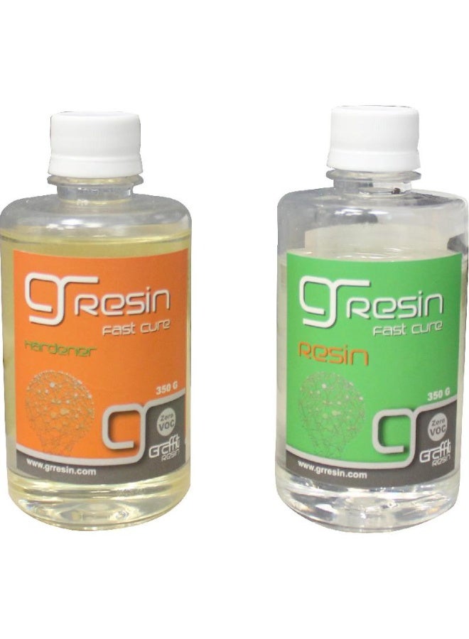 Graffiti Resin Multi Use Clear Casting Epoxy - Resin/Hardener Fast Cure Clear Gloss 700.00 ml ( 1.23 pt ).74 kg ( 1.63 lb ) - Image 1