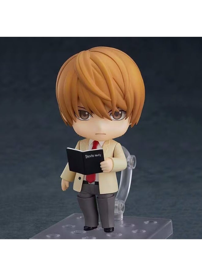 Light Yagami Action Figure Death Note Collectible Model with Interchangeable Faces 10cm Anime Figure - Image 1