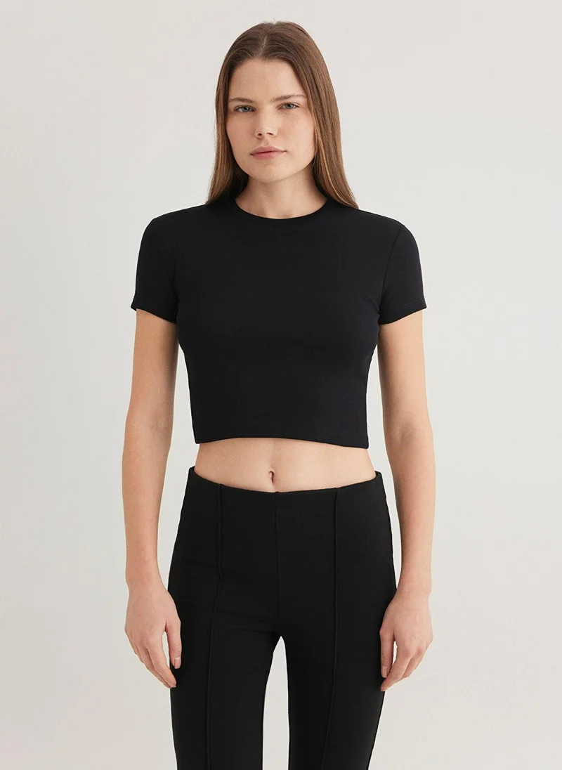 MAVI Black Basic Top