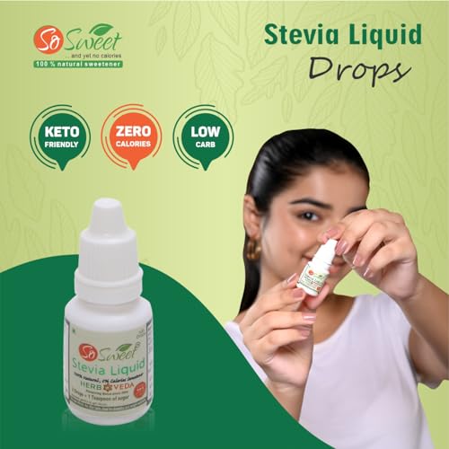 So Sweet Stevia Liquid Sugar Free Natural Zero Calorie Sweetener (Pack of 4, 1600 Drops - 400 Drops Each) - Image 5