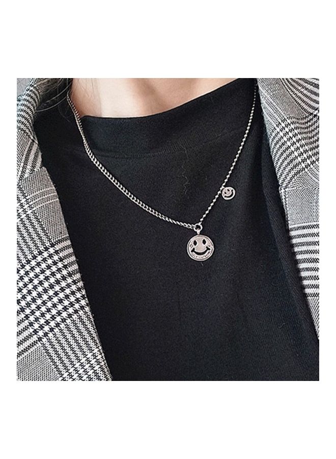 بيرفيي Rhodium Plated Ziron Studded Pendant Necklace - Image 2