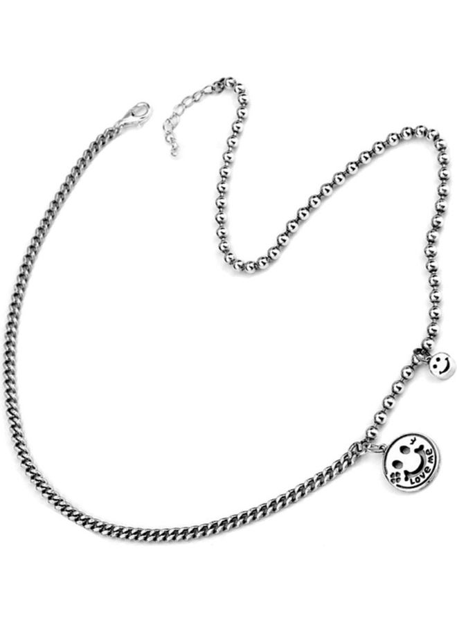 بيرفيي Rhodium Plated Ziron Studded Pendant Necklace - Image 1