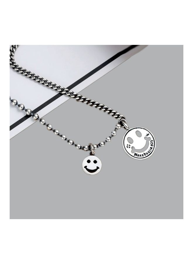 بيرفيي Rhodium Plated Ziron Studded Pendant Necklace - Image 3