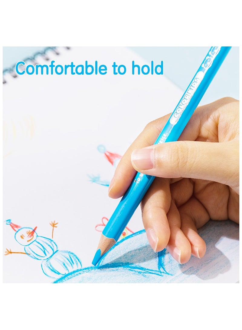 Deli EC00660 Jumbo Colored Pencil Set, 6 Colors – ideal for kids' drawing & coloring - Image 3