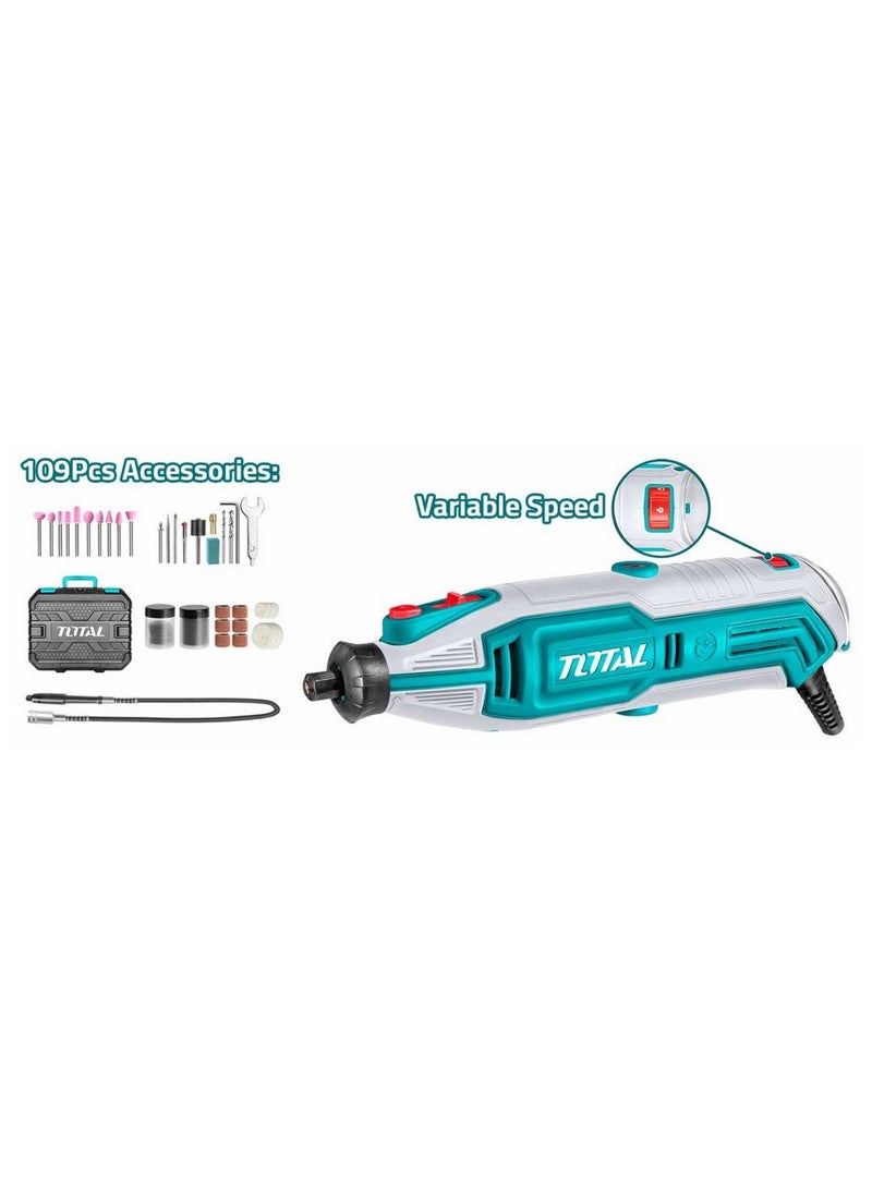 TOTAL Mini Craft 130W Speeds Shockproof Body Bag + 110 Total Accessories 
