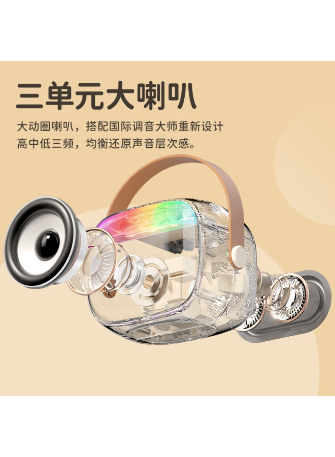 نيوترل K30 مصباح رأس خارجي محمول ملون مع ميكروفون لاسلكي وسماعة بلوتوث متكاملة للعائلة، كنز الكاريوكي - Image 2