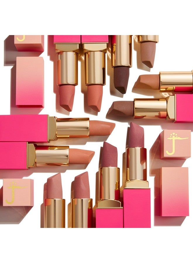 جوفياس بليس أحمر شفاه جوفيا بليس ذا نود فيلفيت مات شيك - أحمر شفاه مات مات، أحمر شفاه مات يدوم طويلاً، مكياج شفاه غني اللون، أحمر شفاه كريمي بلمسة نهائية غير لامعة، منتجات تجميل وشفاه - Image 3