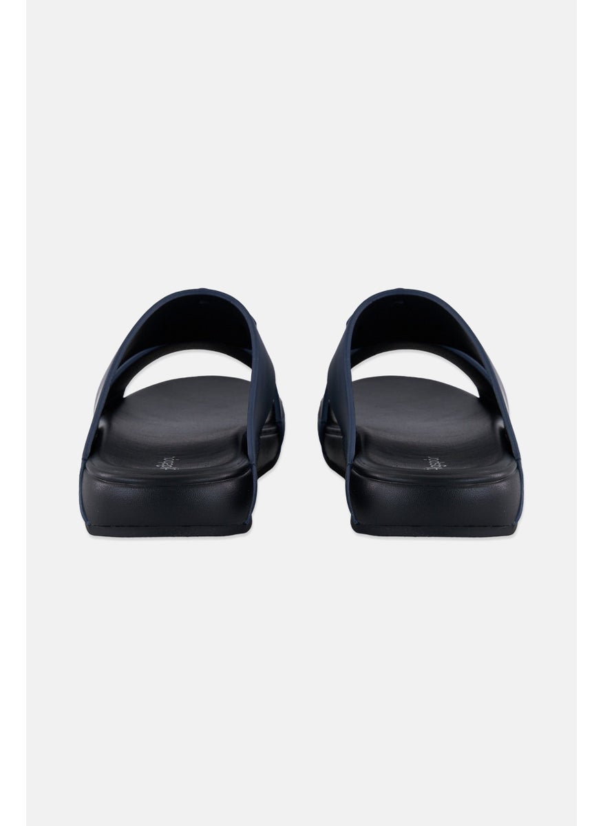 Algspar Men Slip On Arabic Sandals, Navy  - Image 2