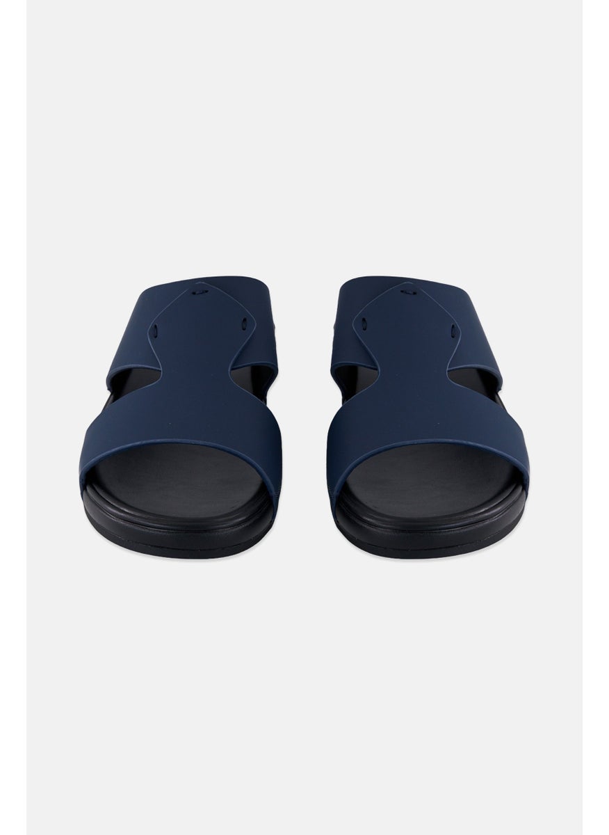 Algspar Men Slip On Arabic Sandals, Navy  - Image 4
