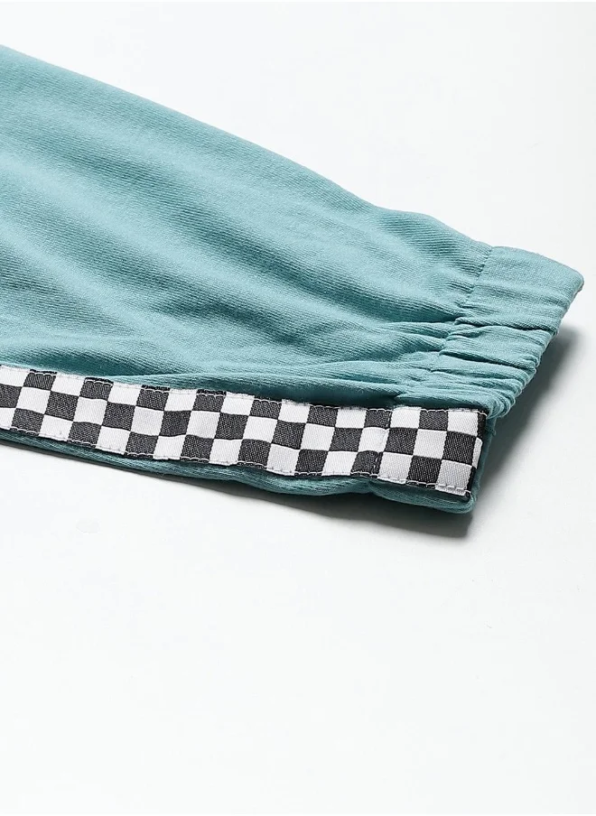 Hubberholme Sky Blue Track Pants For Women