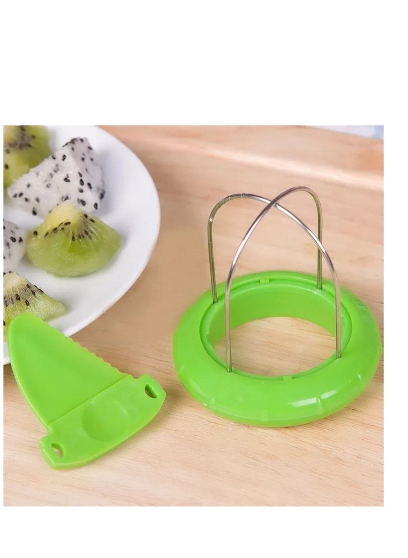 ام كيو عدد ٢  قطعة قشاره فاكهه و خضروات ، قاطع كيوي ستانلس ستيل - Image 5