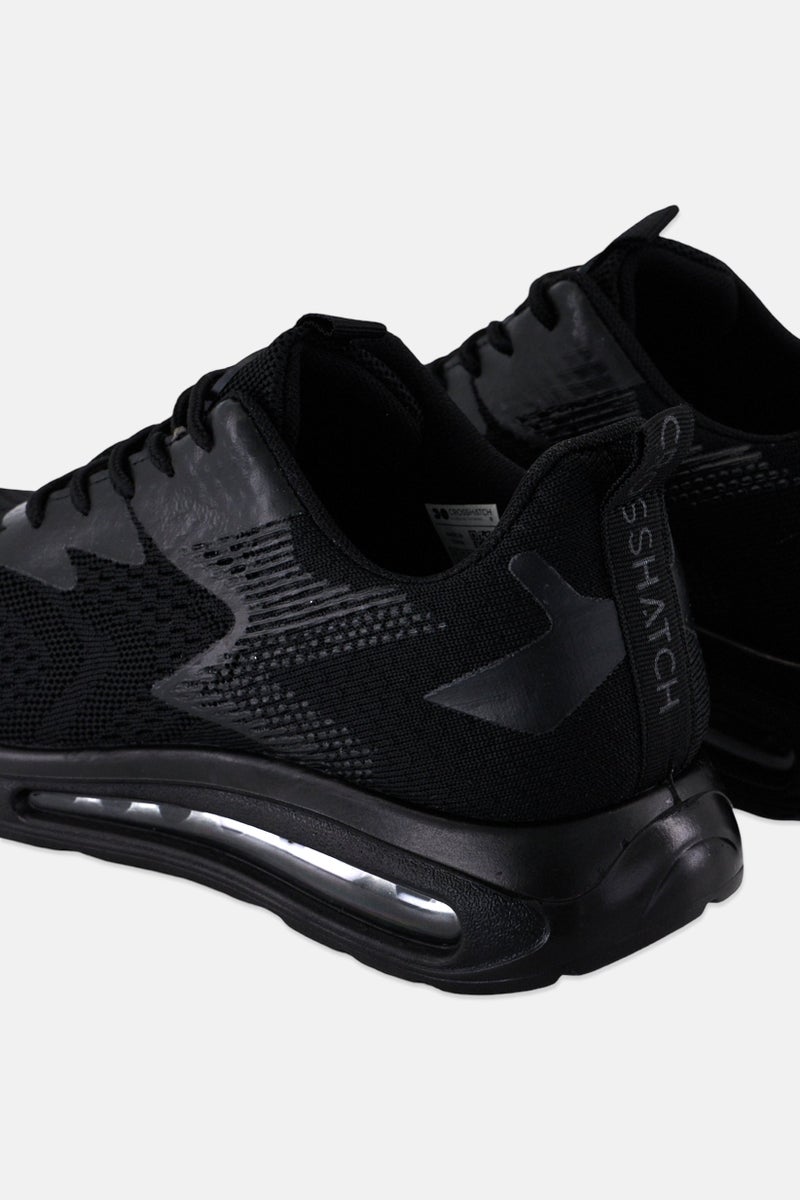 CROSSHATCH أحذية تدريب رجالية تشيلترن مزودة بأربطة، سوداء - Image 2