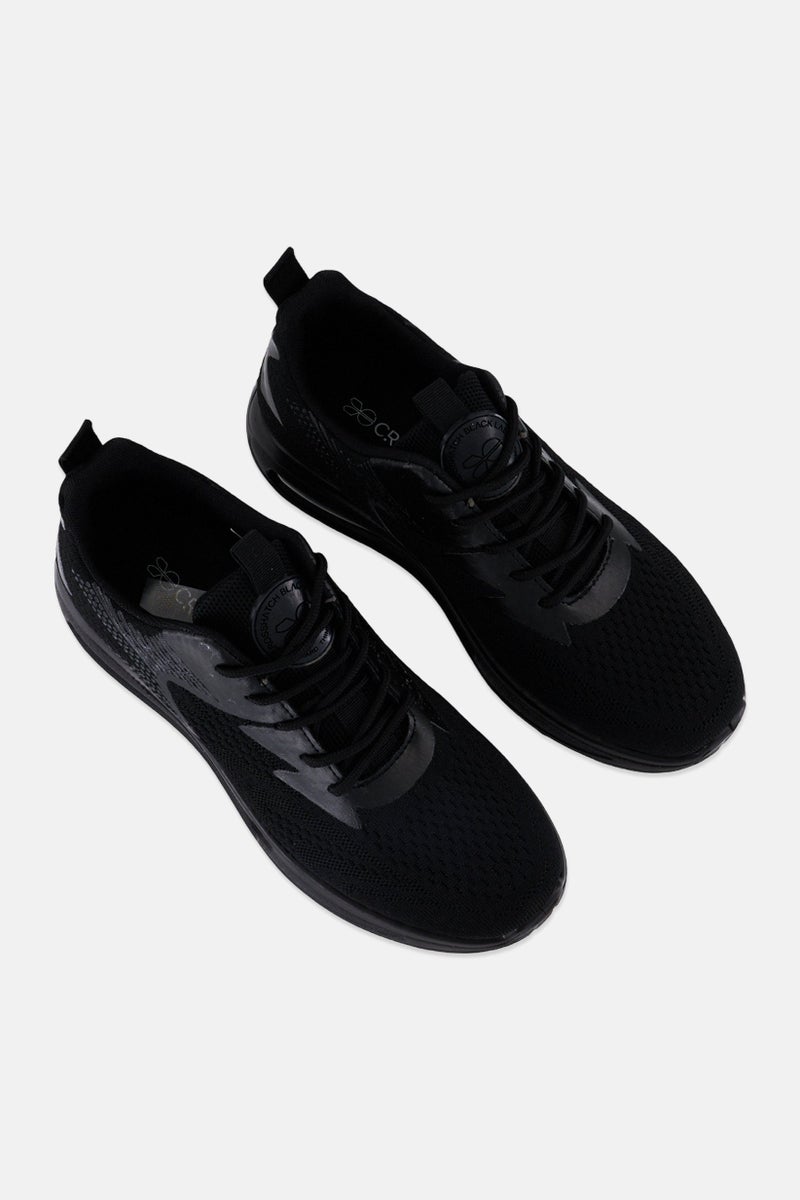 CROSSHATCH أحذية تدريب رجالية تشيلترن مزودة بأربطة، سوداء - Image 3