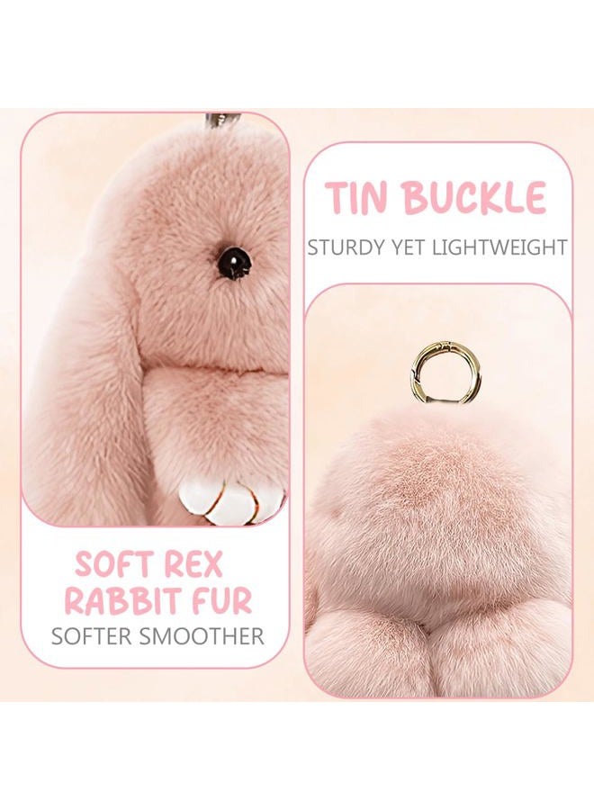 Lucift Bunny Lulu Keychain, Pink, Cute Bunny Plush Keychain With Exquisite Box, For Christmas Gifts - Image 5