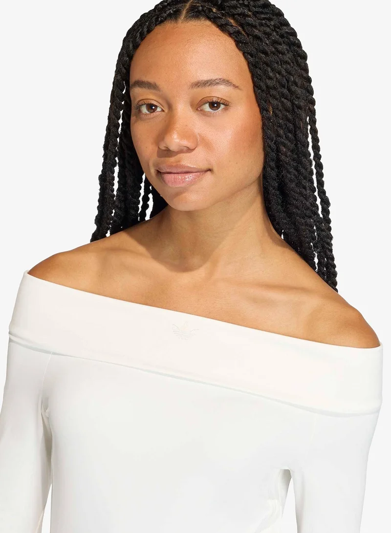 adidas Originals  Off-Shoulder T-Shirt for Women | Best Price UAE