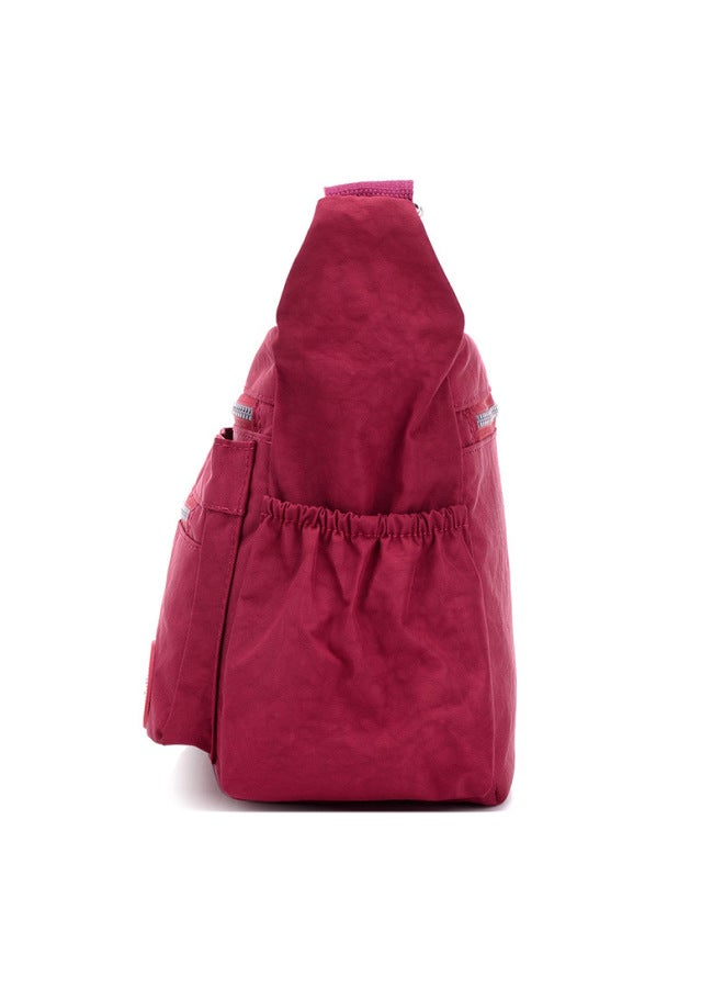 Supply Women's Bag Fashion Waterproof OxFord Cloth Women's Shoulder Messenger Bag Lightweight Casual Backpack-Color:Lake Blue  - Image 3