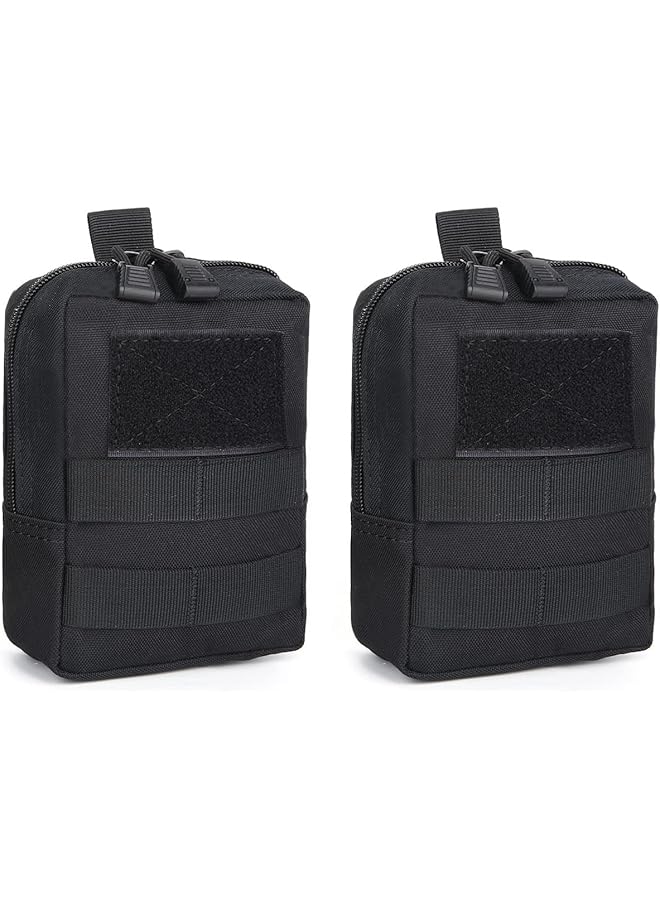 Excefore 2pcs Tactical Molle Pouch EDC Utility Gadget Outdoor Men Waist Bag with Phone Belt Clip Holder Holster for Outdoor Hunting Camping Hiking Trekking - Image 1