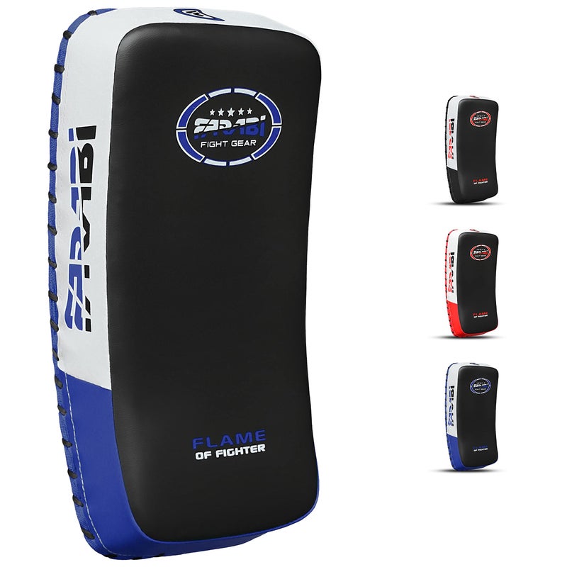 Farabi Sports Thai pad, Kickboxing Kick pad, Kick Training Strike Shield MMA Muay Thai pad Curved (1xUnit) - Image 1