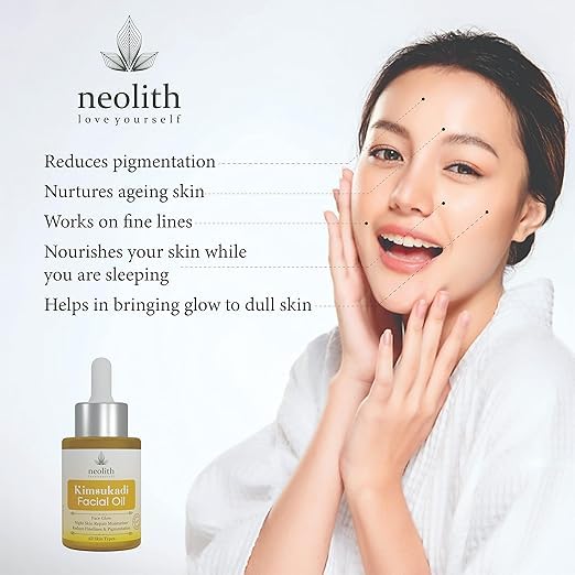 SHYRC Kimsukadi Facial Oil 100 Organic for Blemishes Acne Dark Spots Glowing Brightening Skin With Misty Rich Natural Aroma Pure Sandalwood Saffron Oil for Skin Glowing 30ml for Women Men 020 - Image 3