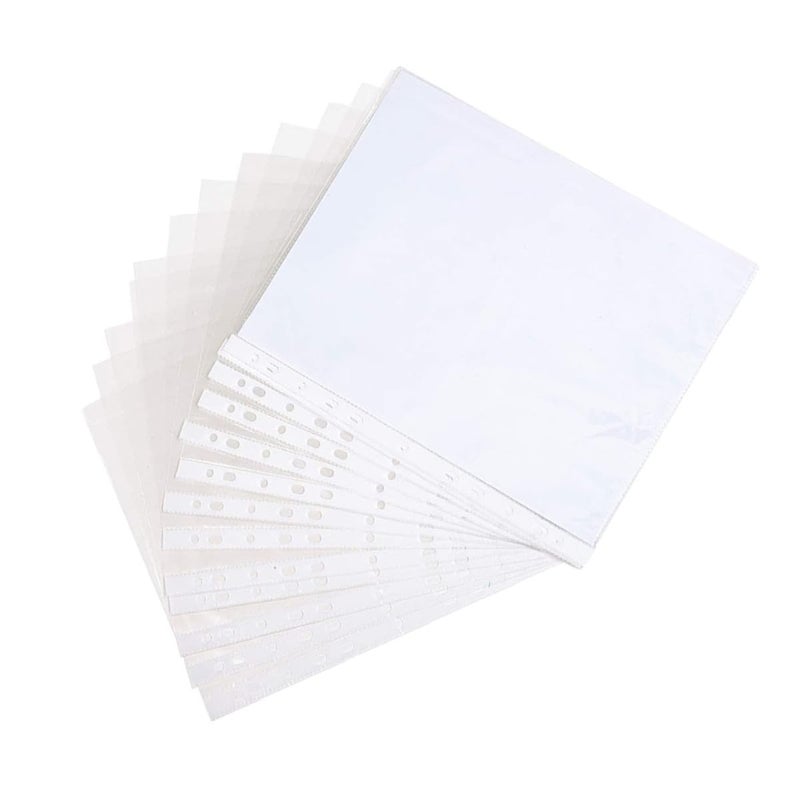 200 Sheets 11 Hole A4 Plastic Sheet Protectors Acid Free Thickened Page Sleeves for Binder - Image 2
