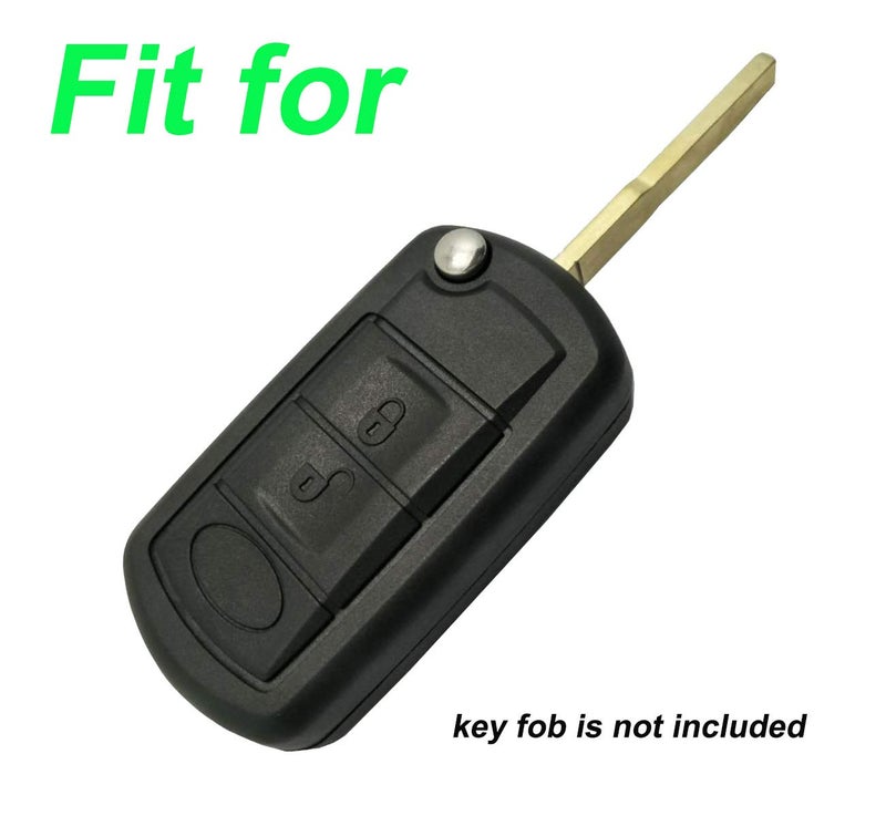 Arruweer Keyless Entry Remote Key Fob Skin Cover Protective Silicone Rubber key Jacket Protector for Land Rover Discovery LR3 Range Rover Sport (Black) - Image 2