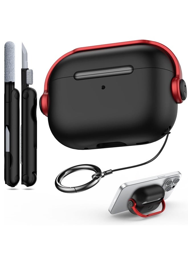 جراب سماعات AirPods Pro (الجيل الثاني/الأول) مع قفل آمن ومجموعة تنظيف، غطاء حماية لسماعات الأذن الموسيقية متوافق مع AirPods Pro 2 - Image 1