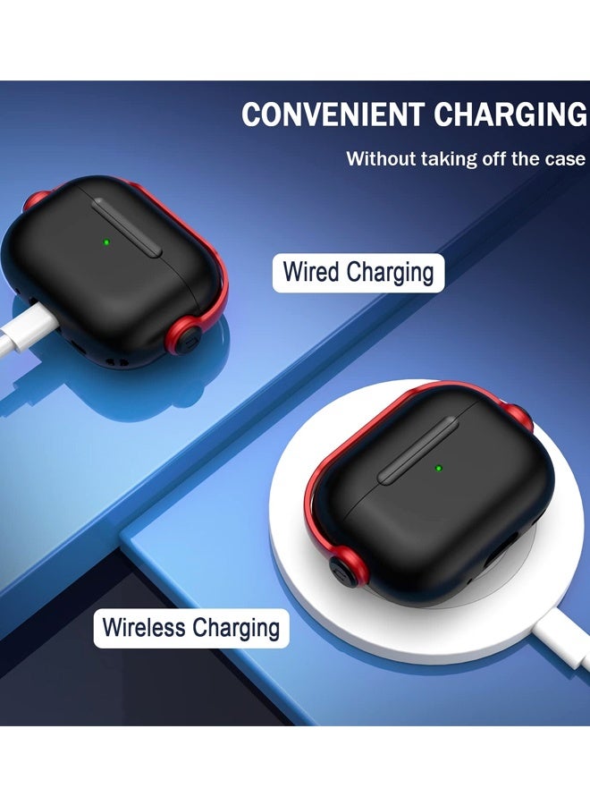 جراب سماعات AirPods Pro (الجيل الثاني/الأول) مع قفل آمن ومجموعة تنظيف، غطاء حماية لسماعات الأذن الموسيقية متوافق مع AirPods Pro 2 - Image 3