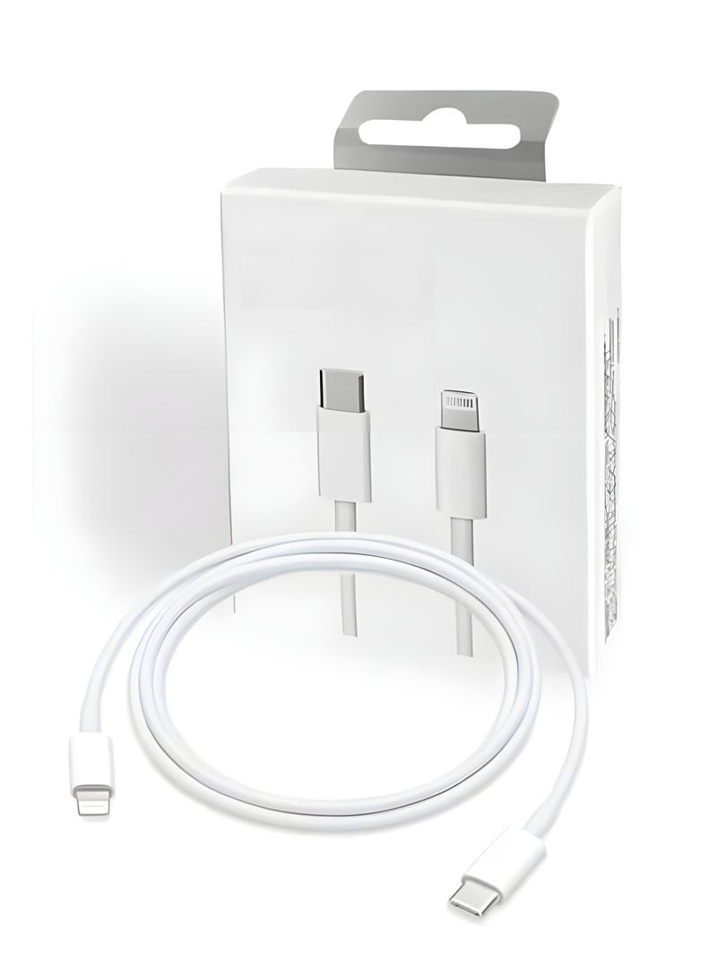 كابل USB C إلى Lightning بقوة 20 وات، كابل شحن سريع بطول متر واحد لأجهزة iPhone مقاس 14/13/12/11/XS/XR/X/8/iPad - Image 2