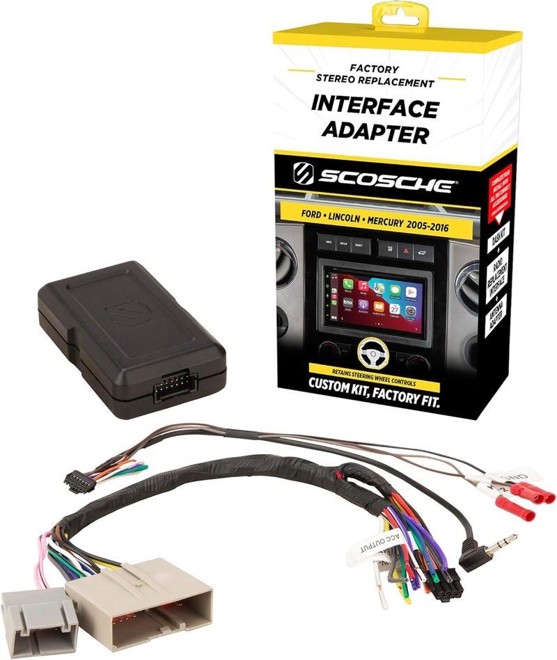 Scosche FD5000SWF Factory Stereo Replacement Interface Adapter for Ford, Lincoln, Mercury (2005-2014) - Image 1