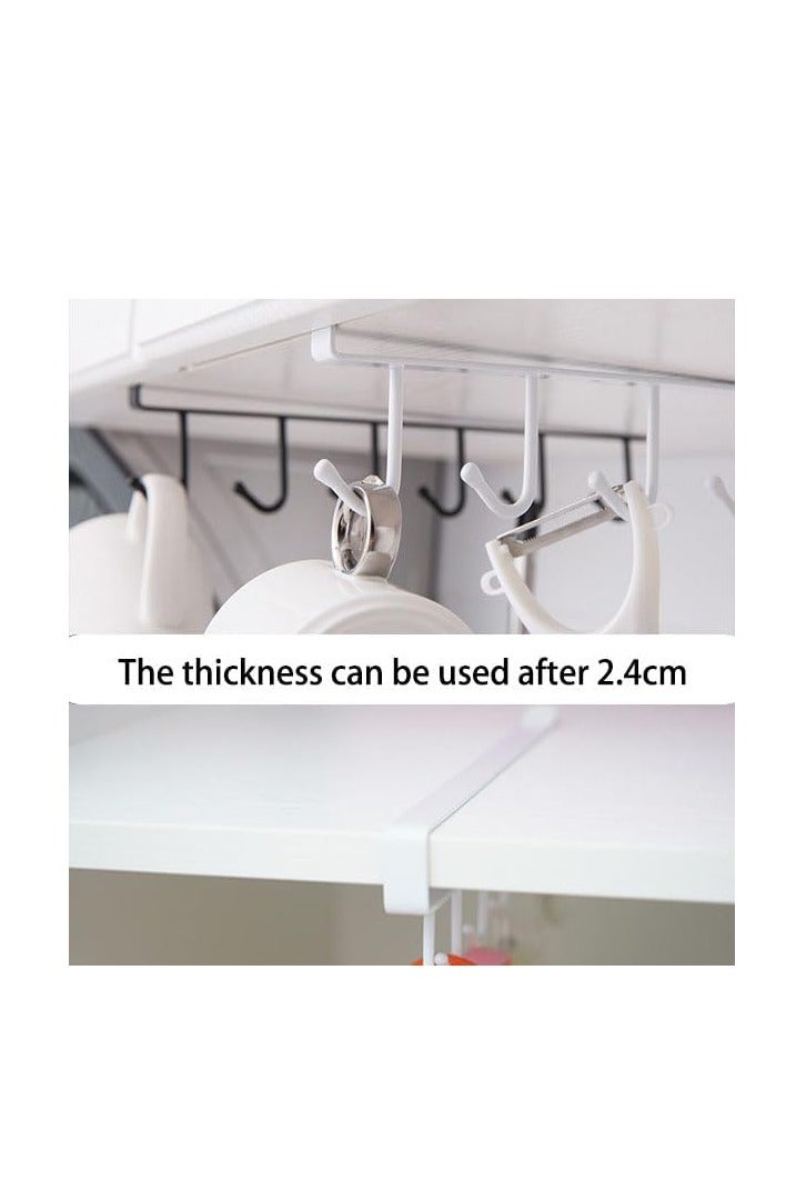 Home zone Under Shelf Cup Holder Rack – Set of 3, Mug Hooks Organizer for Kitchen Cabinets  - Image 3