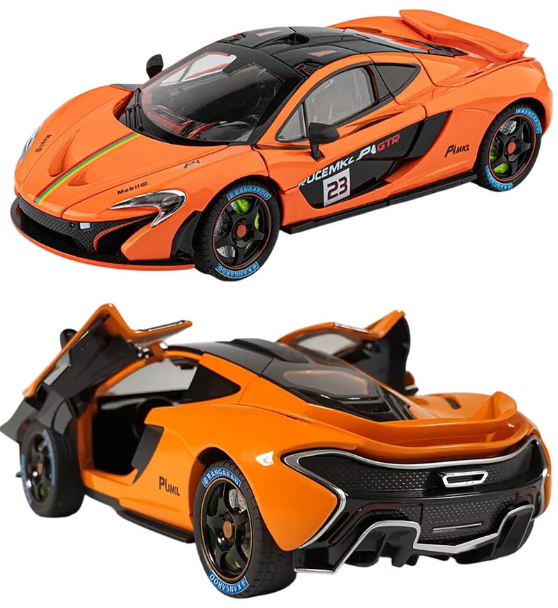 Magicwand 1:24 Scale Die-Cast Mcllaren P1 GTR【Large】【Box Packing】 with 4 Openable Doors,Pull Back Action,Lights,Music【Random Color】【Pack of 1】 - Image 3