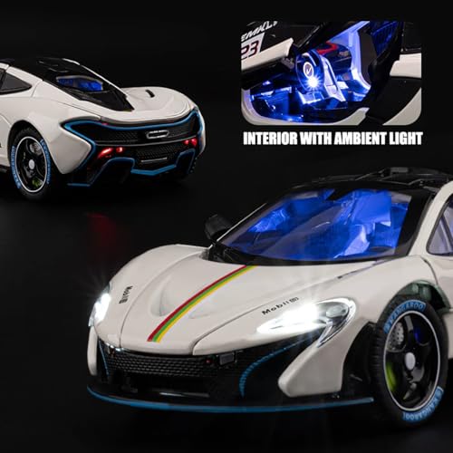Magicwand 1:24 Scale Die-Cast Mcllaren P1 GTR【Large】【Box Packing】 with 4 Openable Doors,Pull Back Action,Lights,Music【Random Color】【Pack of 1】 - Image 5