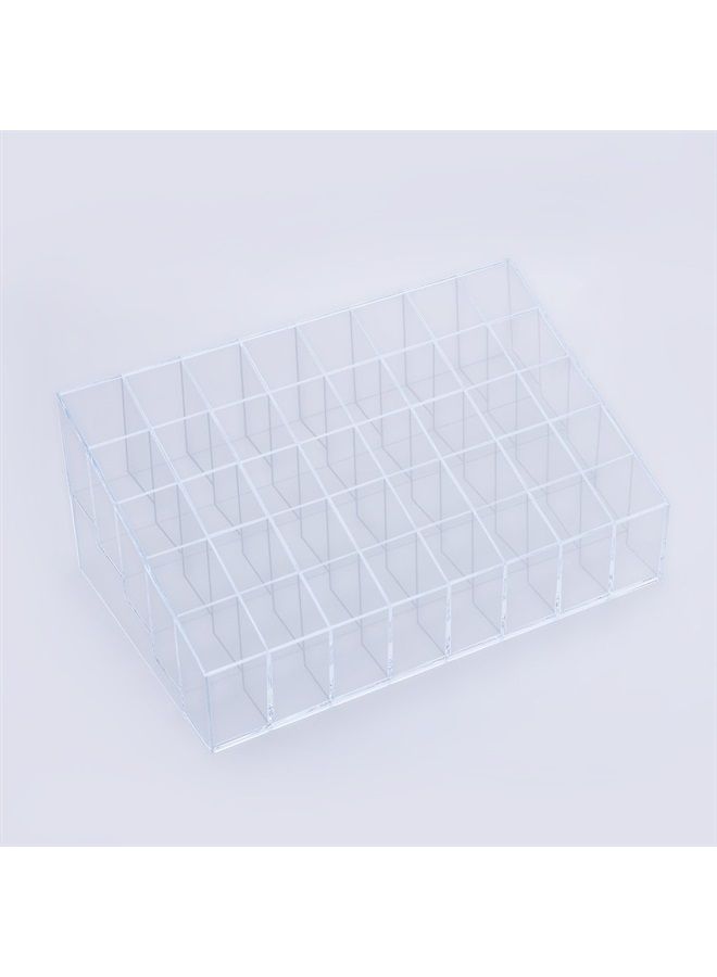 Benbilry Lipstick Holder, 40 Space Acrylic Lipstick Holder Organizer Case Display Rack，40 Slots (in a 8 x 5 Arrangement) Stand Cosmetic Makeup Organizer Lipstick, Brushes, Bottles More - Image 5