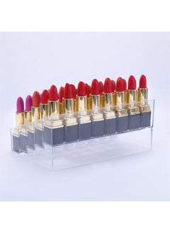 Benbilry Lipstick Holder, 40 Space Acrylic Lipstick Holder Organizer Case Display Rack，40 Slots (in a 8 x 5 Arrangement) Stand Cosmetic Makeup Organizer Lipstick, Brushes, Bottles More  - Image 3