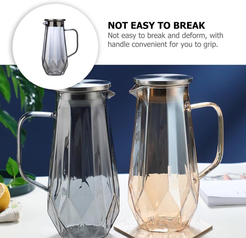 Multi-function Glass Pitcher 1.8l Heat-resistant Water Carafe with Handle, Delicate High-temperature Resistant Glass Jug for Home Iced Tea and Cold Water Serving - Image 5