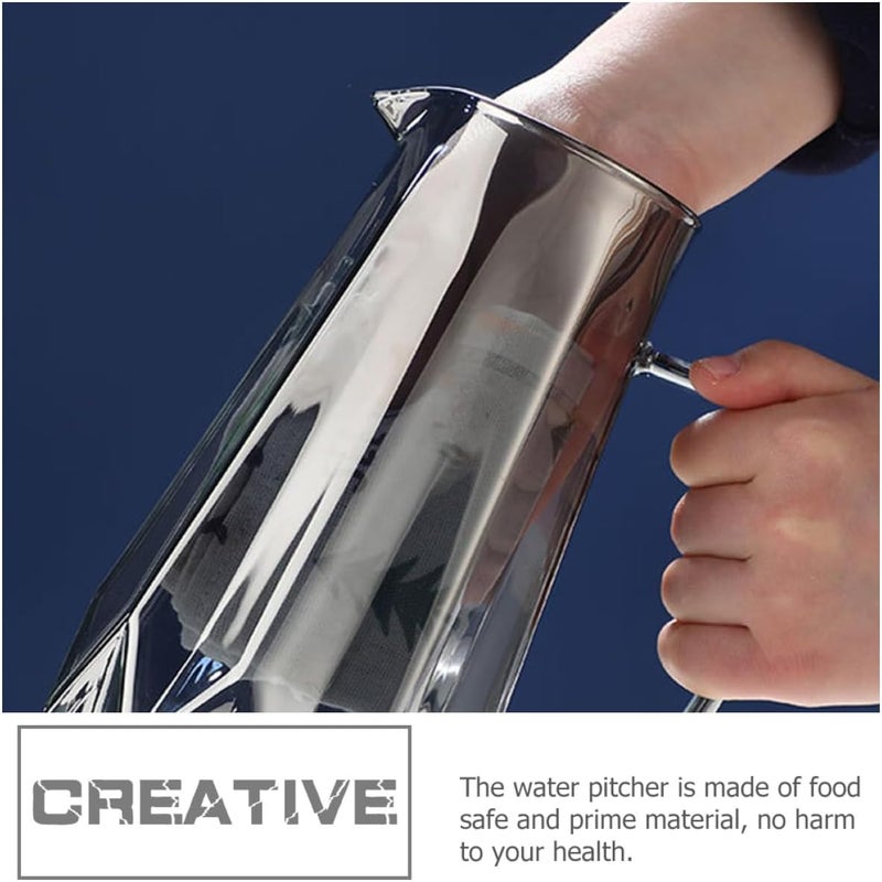 Multi-function Glass Pitcher 1.8l Heat-resistant Water Carafe with Handle, Delicate High-temperature Resistant Glass Jug for Home Iced Tea and Cold Water Serving - Image 4
