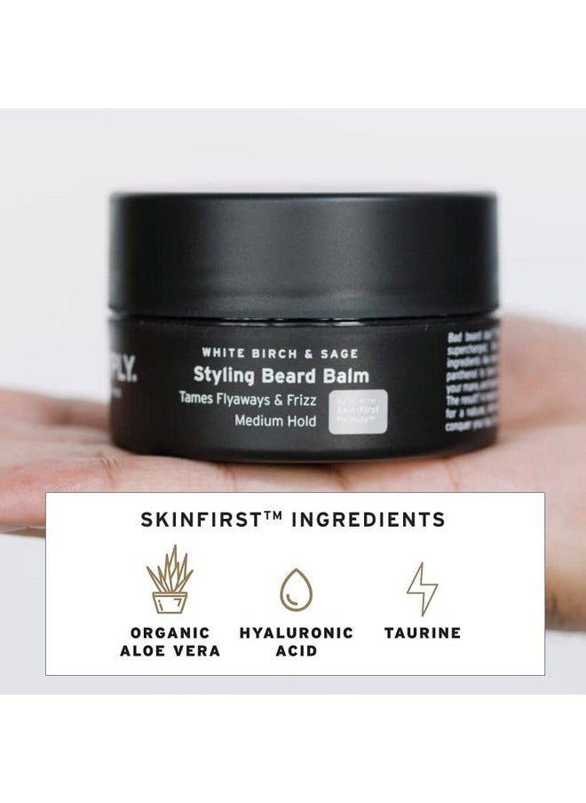 SUPPLY - Upply Styling Beard Balm Styles Strengthens And Moisturizes Beard Prevents Dry Itchy Beard And Split Ends Natural Beard Balm For A Fuller Healthier Beard 3.4Oz - Image 1