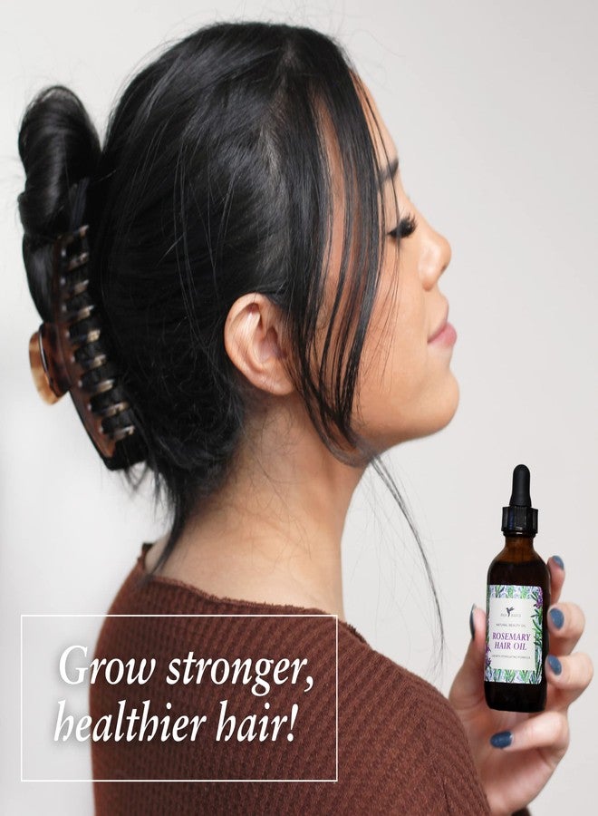 Baja Basics Organic Rosemary Oil: Hair Growth, Moisturizing for Split Ends & Dry Scalp, Hair Strengthening, All Hair Types, 2 oz - Image 3