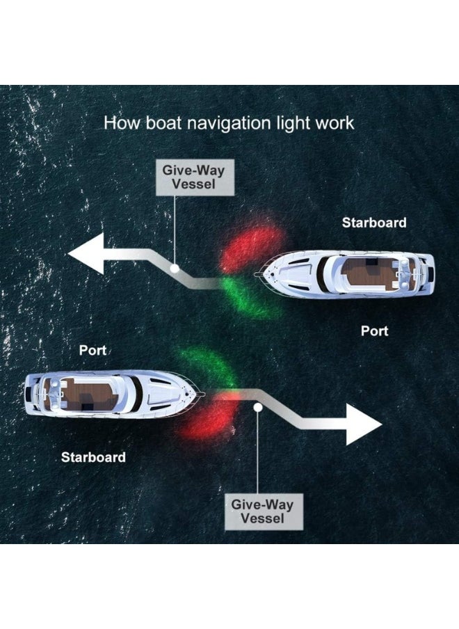 Generic Boat Navigation Light, Marine Navigation Lights, Bow Light for Boats Led. Ideal for Pontoon and Small Boat  - Image 3