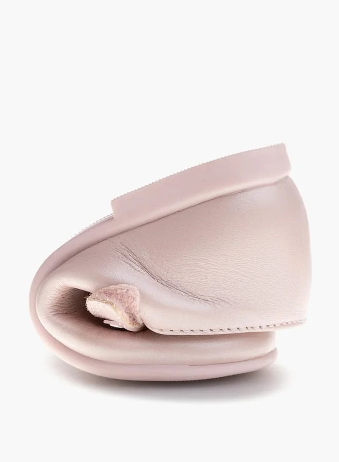 Pablosky Girls' Bow Accent Mary Jane Shoes with Hook and Loop Closure