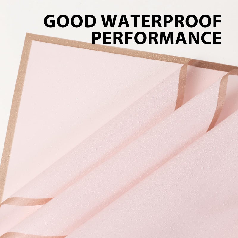 NESCCI 20 Sheet Flower Wrapping Paper - Waterproof Floral Bouquet Wrapping Paper, Florist Supplies Packaging Paper for Wedding Birthday Gift DIY (Pink) - Image 4
