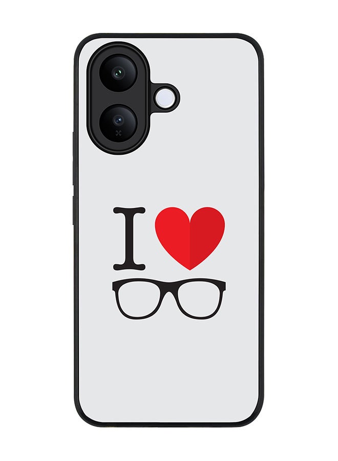 Stylizedd For vivo V60 Lite 5G / V60 Lite 4G Case,Slim fit Camera Protection, Shockproof Thin Phone cover  - I Love Glasses - Image 1