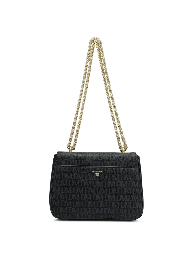 Da Milano  Genuine Leather Black Sling Bag for Women | Best Price UAE