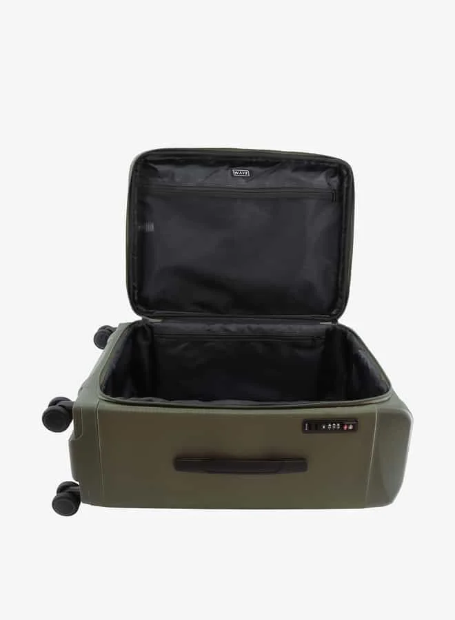 وايف Textured Softcase Luggage Trolley Bag with Retractable Handle