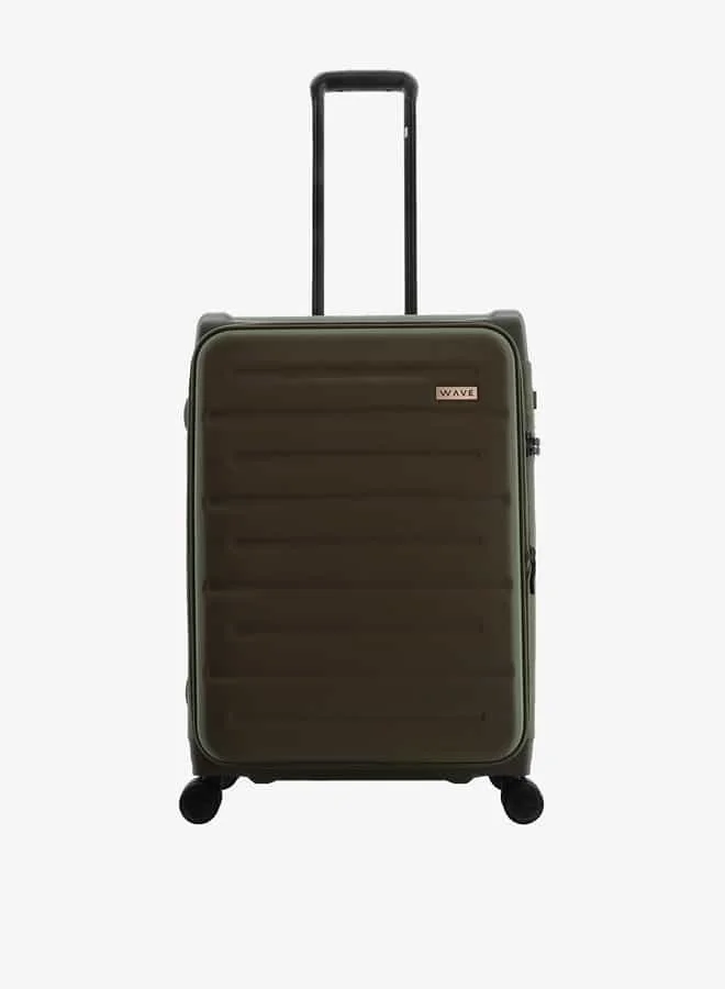 وايف Textured Softcase Luggage Trolley Bag with Retractable Handle