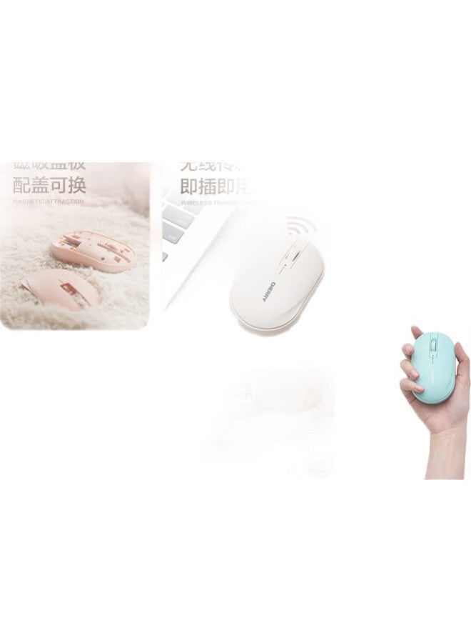 Cherry Mw5180 Wireless Bluetooth Mouse Dual Mode Notebook Computer Mouse Lightweight Silent Mouse Portable Office Mouse Moonlight White - Image 2