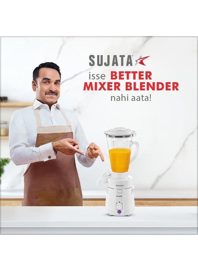 سوجاتا Sujata Megamix 900 Watts Mixer Blender | 22000 Rotations Per Min | 90 Minutes Continuous Running | Versatile Jar 3000 ml - Image 4