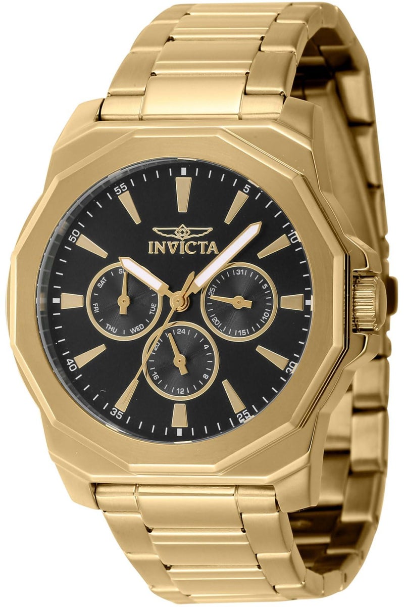 Invicta Men's Speedway 42mm Stainless Steel Quartz Watch, Gold (Model: 46849) - Image 1