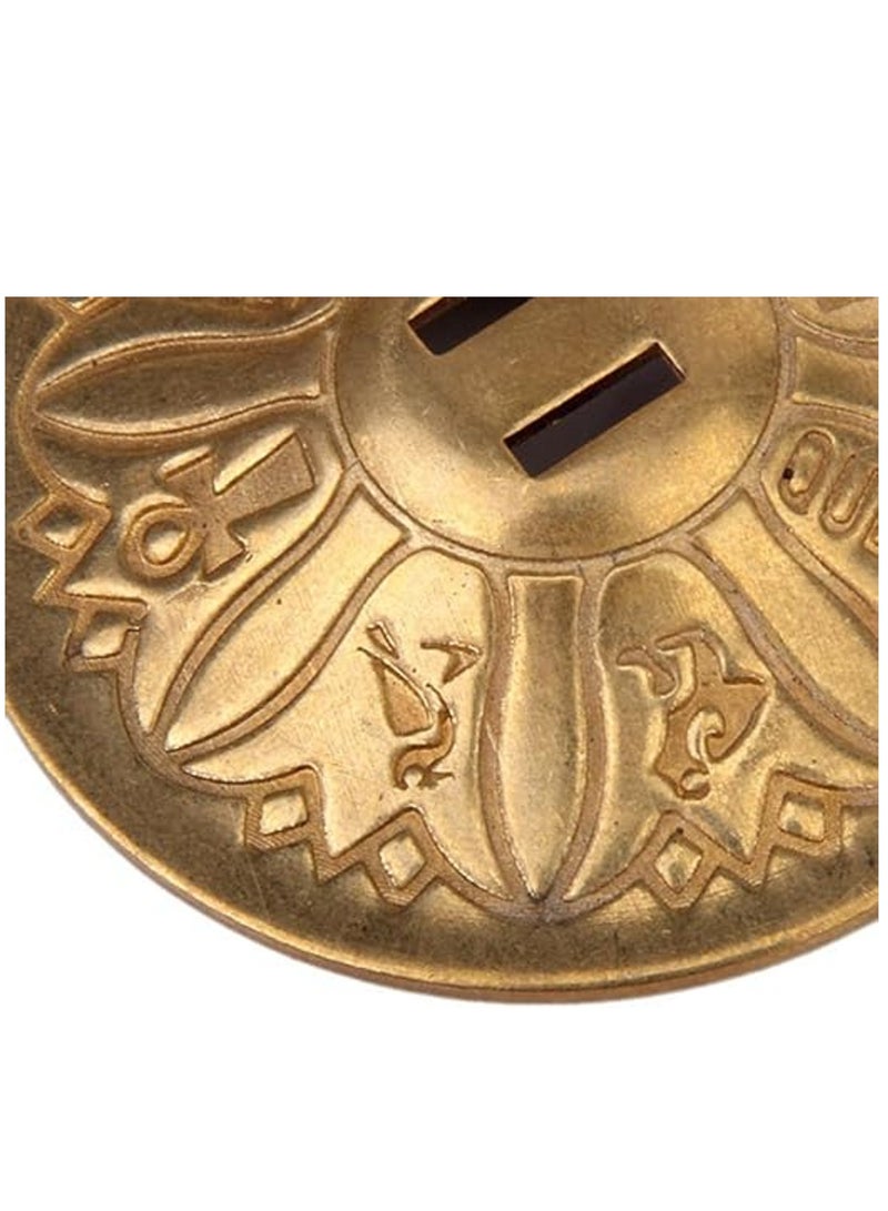 زوج من صنجات الأصابع النحاسية ذات النمط المزخرف لرقصة البطن - Image 2