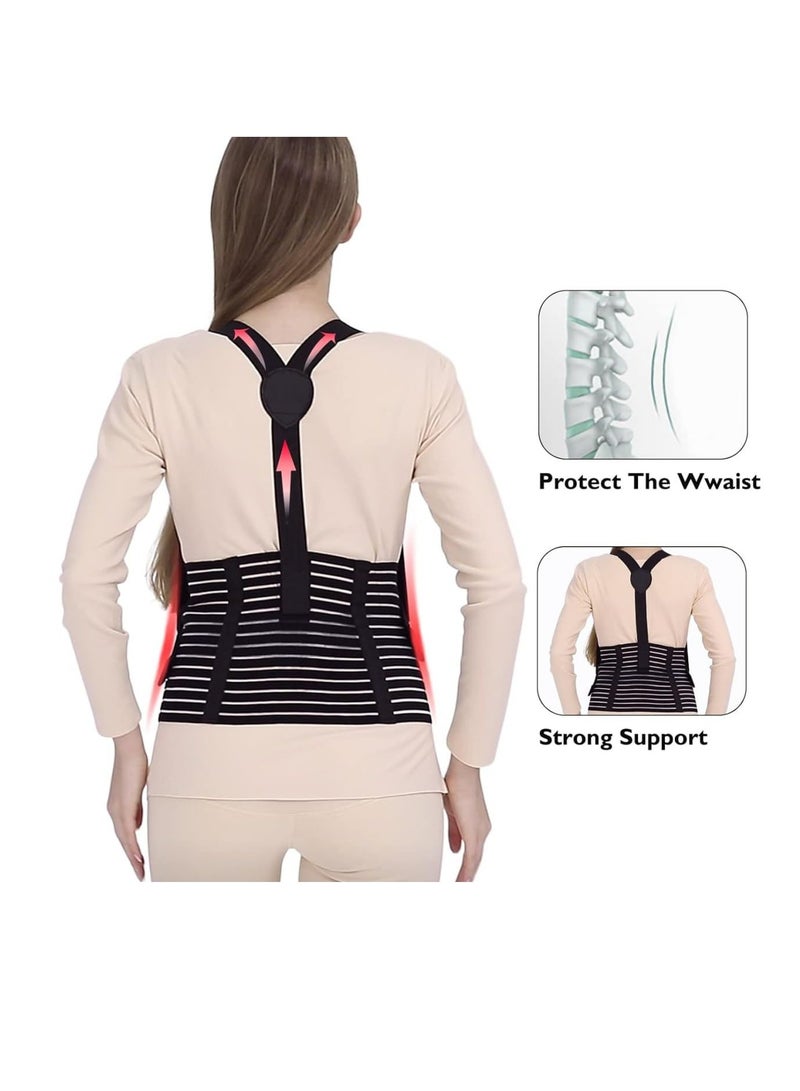 general Maternity Belly Support Belt Women's Shoulder Straps Maternity Belly Support Belt Maternity Belly Support Belt Back Support Suitable for All Stages of Pregnancy and Postpartum (1 Pack) - Image 3